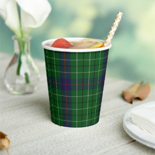 Duncan Clan Tartan Kariert Paper Cups Pappbecher