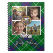 Duncan Familienfoto-Collage Notizblock (Vorderseite)