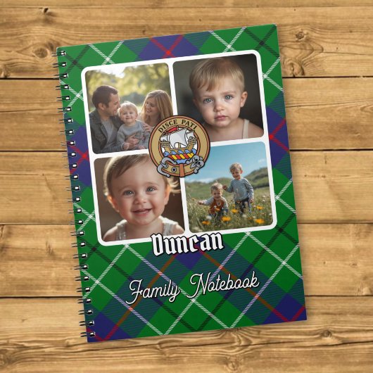 Duncan Familienfoto-Collage Notizblock