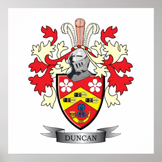 Duncan-Familienwappen-Wappen Poster (Vorne)
