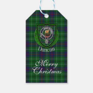 Duncan schottischer Clan-Tartan und -Wappen Geschenkanhänger