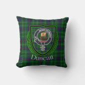 Duncan Scottish Clan Tartan and Crest Kissen (Vorderseite)