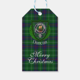 Duncan Scottish Clan Tartan & Crest Geschenkanhänger