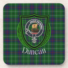 Duncan Scottish Clan Tartan & Crest Getränkeuntersetzer