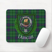 Duncan Scottish Clan Tartan & Wappen Mousepad (Mit Mouse)