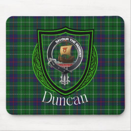 Duncan Scottish Clan Tartan & Wappen Mousepad