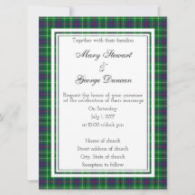 Duncan Scottish Wedding Einladung