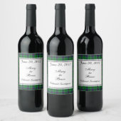 Duncan Scottish Wedding Wine Label Weinetikett (Flaschen)
