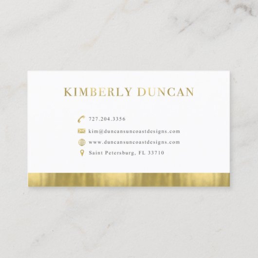 Duncan Sonnenküste Design nach eigenem, nicht bear Visitenkarte (Rückseite)