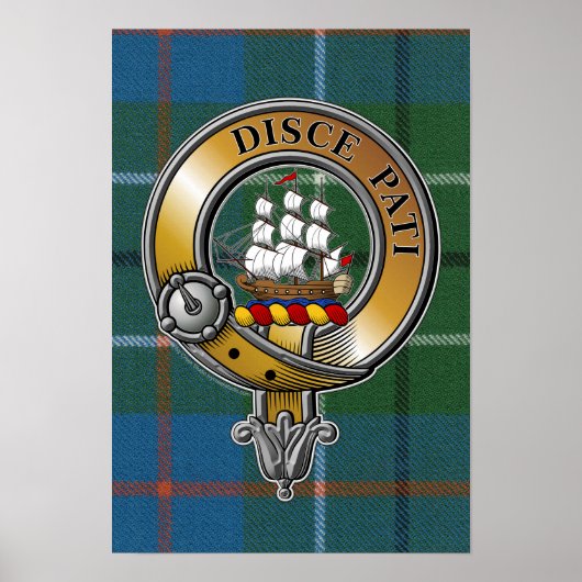 Duncan Tartan & Abzeichen Poster (Vorne)