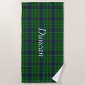 Duncan Tartan Kariert Beach Badtuch Strandtuch (Vorderseite)