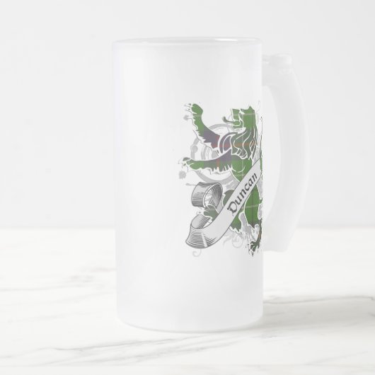Duncan Tartan Lion Mattglas Bierglas (VorderseiteRechts)