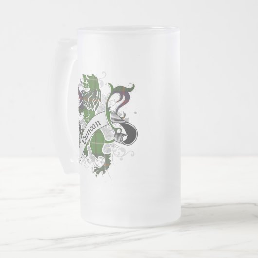 Duncan Tartan Lion Mattglas Bierglas (Vorderseite Links)