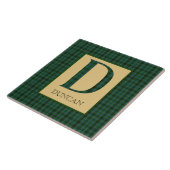Duncan Tartan Monogram D Fliese (Seite)