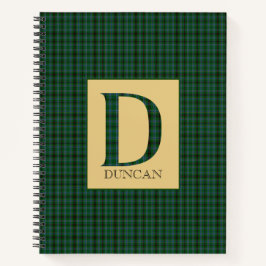 Duncan Tartan Monogram D Notizblock