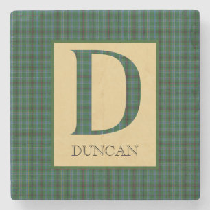 Duncan Tartan Monogram D Steinuntersetzer