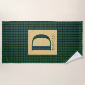 Duncan Tartan Monogram D Strandtuch (Vorderseite)