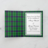 Duncan Tartan Save the Date Einladung (Innenseite)