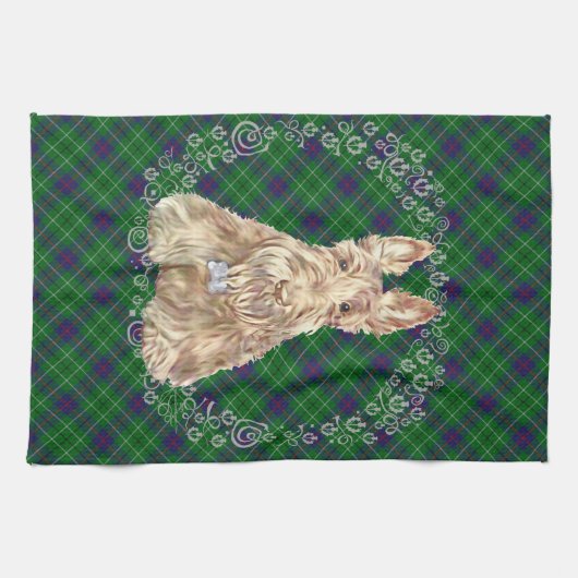 Duncan Tartan Scottie Geschirrtuch (Horizontal)