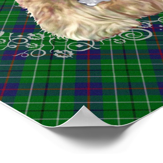 Duncan Tartan Scottie Poster (Ecke)