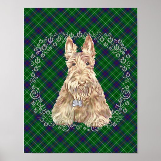Duncan Tartan Scottie Poster (Vorne)