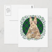 Duncan Tartan Scottie Postkarte (Vorne/Hinten)