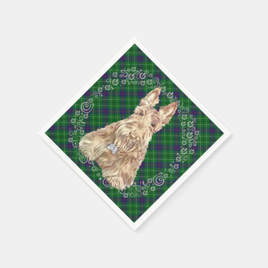 Duncan Tartan Scottie Serviette (Ecke)