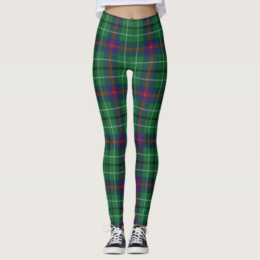 Duncan Tartan Scottish Clan Kariert Pattern Leggings (Vorderseite)