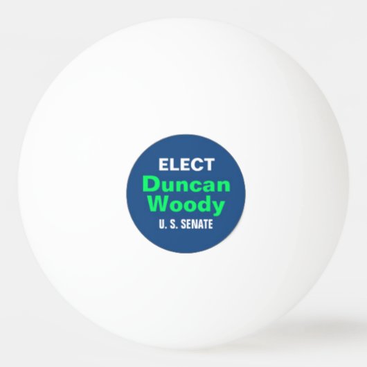 DUNCAN WOODY Ping-Pong-Ball Tischtennisball (Vorderseite)