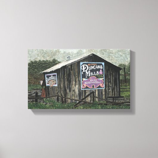 Duncans Mills, alte Wasserfarbe Leinwanddruck (Vorderseite)