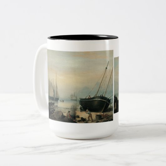 Duncan's Point, Gloucester Zweifarbige Tasse (Vorderseite Links)