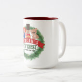 Duncan's Toy Chest Weihnachts-Tasse Zweifarbige Tasse (VorderseiteRechts)