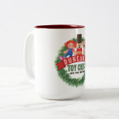 Duncan's Toy Chest Weihnachts-Tasse Zweifarbige Tasse (Vorderseite Links)