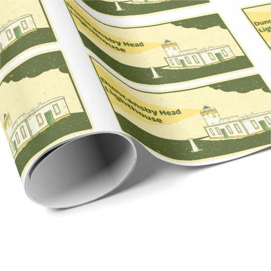 Duncansby Head Lighthouse Geschenkpapier (Rolleneckpunkt)