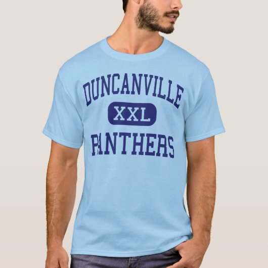 Duncanville - Panther - hoch - Duncanville Texas T-Shirt (Vorderseite)