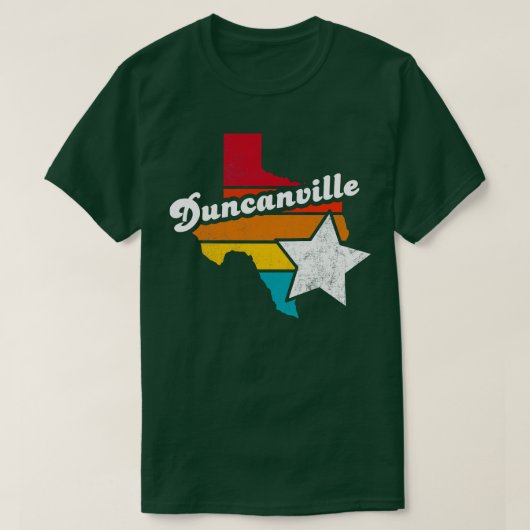 Duncanville Texas Vintag Distressed Souvenir 2 T-Shirt (Design vorne)
