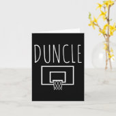 Duncle Fun Basketball Uncle Karte (Gelbe Blume)