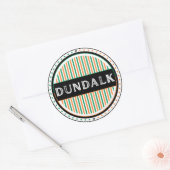 Dundalk City Pride Emblem – Irish Identity Runder Aufkleber (Umschlag)