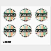 Dundalk City Pride Emblem – Irish Identity Runder Aufkleber (Blatt)