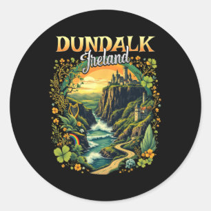 Dundalk Irland Urlaubsreise Reisen Irland Souveni Runder Aufkleber