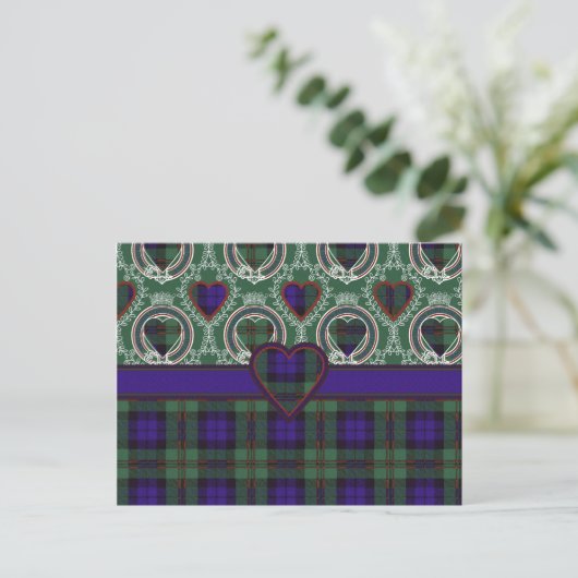 Dundas Scottish tartan Postkarte (Stehend Vorderseite)