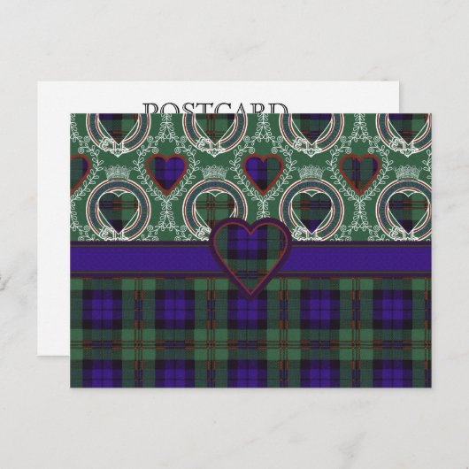 Dundas Scottish tartan Postkarte (Vorne/Hinten)
