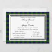 Dundas Scottish Wedding Einladung (Vorderseite)
