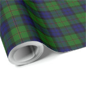 Dundas Tartan Blau kariert Geschenkpapier (Rolleneckpunkt)