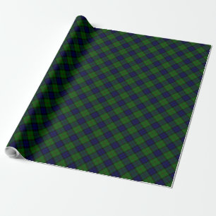 Dundas Tartan Blau kariert Geschenkpapier