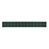 Dundas Tartan Blau kariert Ripsband (Vorderseite)