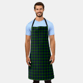 Dundas Tartan Blau kariert Schürze (Getragen)