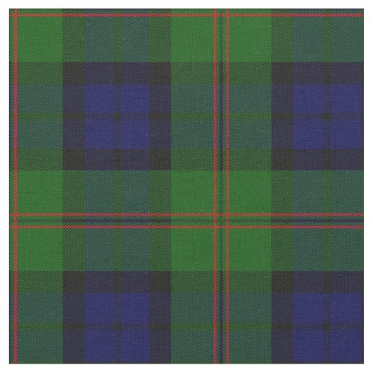 Dundas Tartan-Druck Stoff (Nahaufnahme)