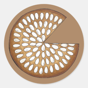 Dundee Cake Scotland Scottish Food British Bakes Runder Aufkleber