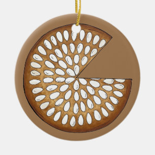 Dundee Cake Scotland Scottish Food Fruchtkuchen Keramik Ornament